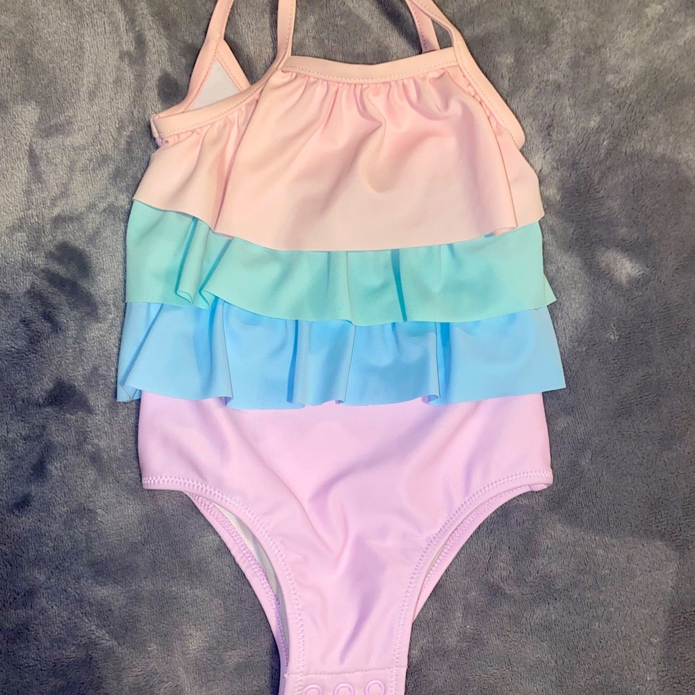 Baby girl swim